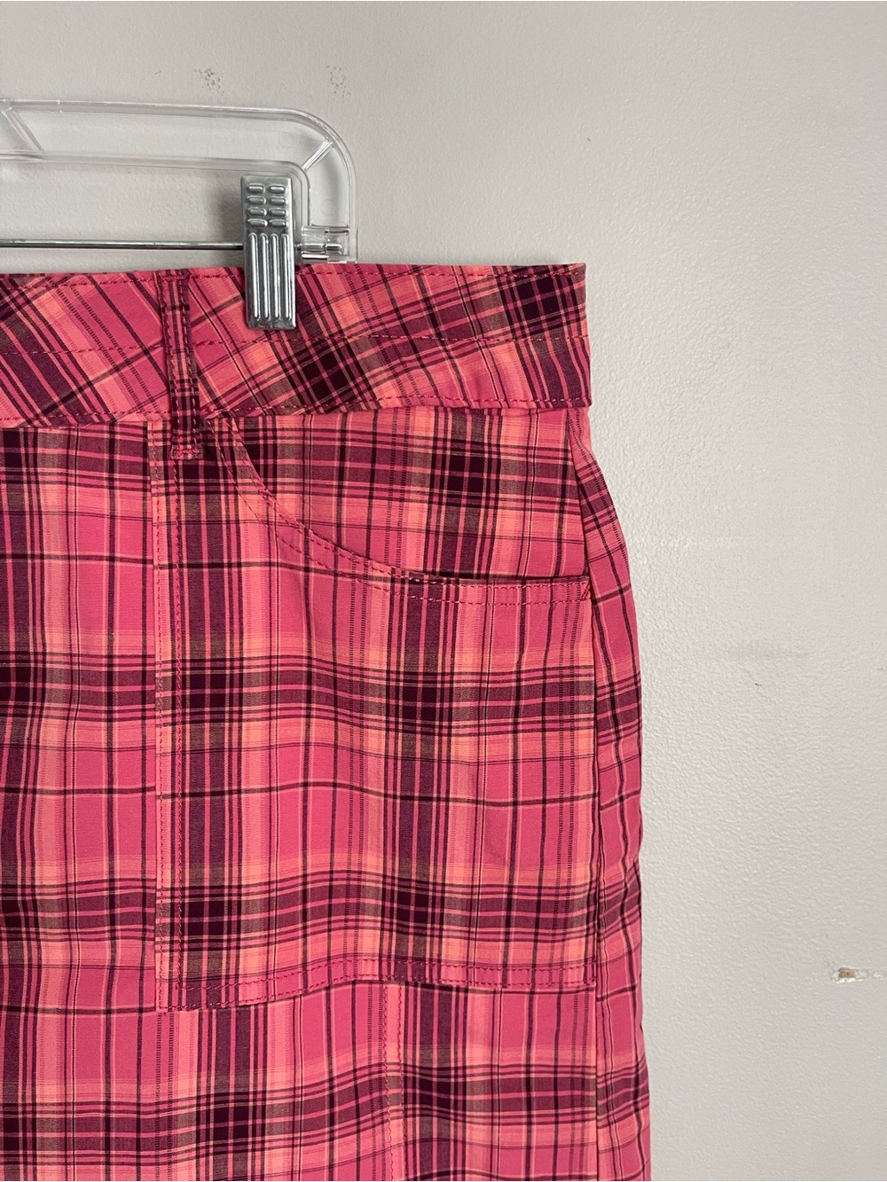 LEE Pink Plaid Straight Fit Golf Skort Sz 16 - Picture 3 of 10